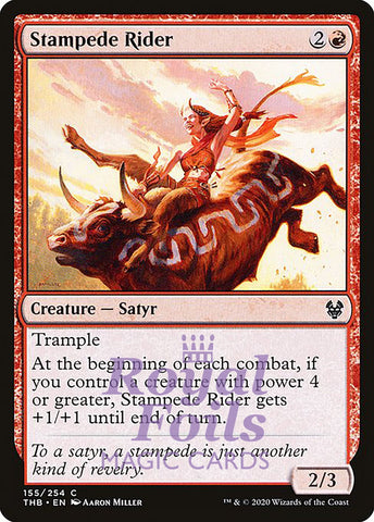 Stampede Rider 4x FOIL THB MTG Theros Beyond Death Common MINT red