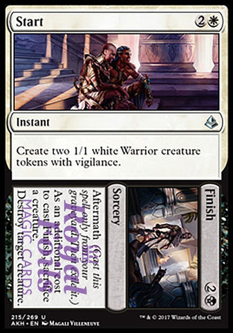 Start // Finish 2x FOIL AKH MTG Amonkhet Uncommon MINT white black