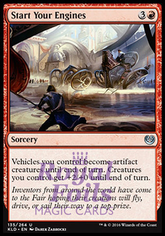 **2x FOIL Start Your Engines** KLD MTG Kaladesh Uncommon MINT red