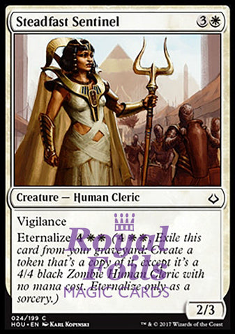 Steadfast Sentinel 4x FOIL HOU MTG Hour of Devastation Common MINT white