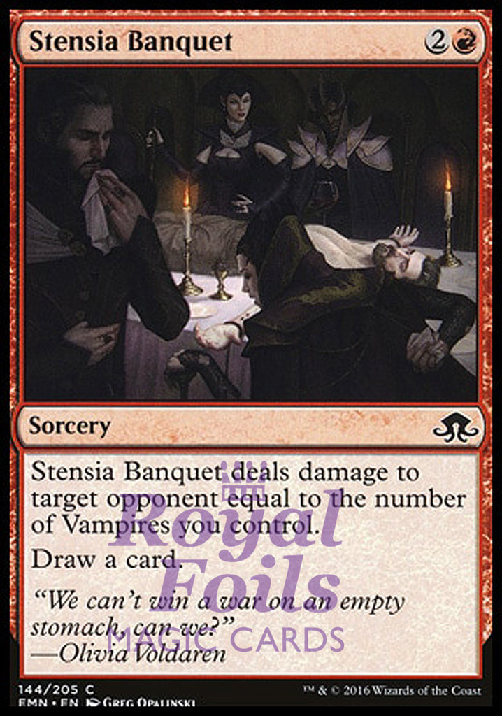 Stensia Banquet 4x FOIL EMN MTG Eldritch Moon Common MINT red