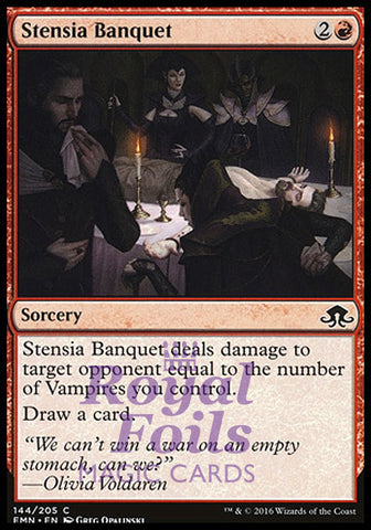 Stensia Banquet 4x FOIL EMN MTG Eldritch Moon Common MINT red