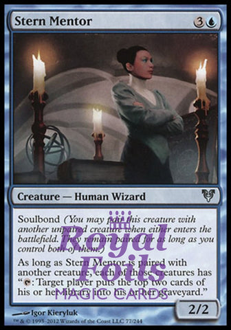 Stern Mentor 3x FOIL AVR MTG Avacyn Restored Uncommon MINT blue