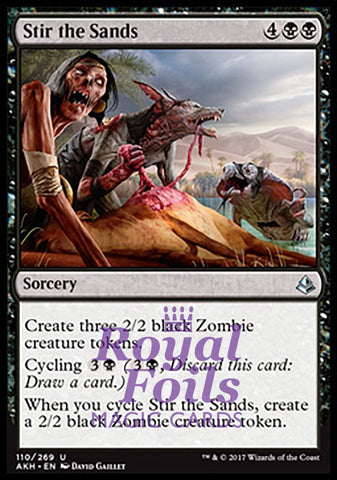 Stir the Sands 2x FOIL AKH MTG Amonkhet Uncommon MINT black