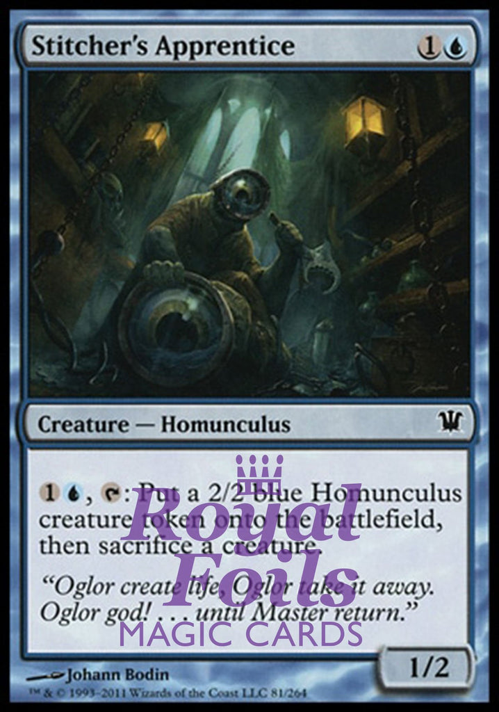 Stitcher's Apprentice 4x FOIL ISD MTG Innistrad Common 3 MINT + 1 NM blue