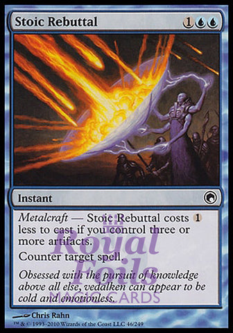 Stoic Rebuttal 2x FOIL SOM MTG Scars of Mirrodin Common MINT blue
