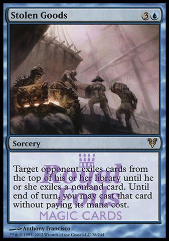 Stolen Goods 1x FOIL AVR MTG Avacyn Restored Rare MINT blue