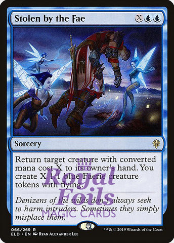 Stolen by the Fae 2x FOIL ELD MTG Throne of Eldraine Rare MINT blue