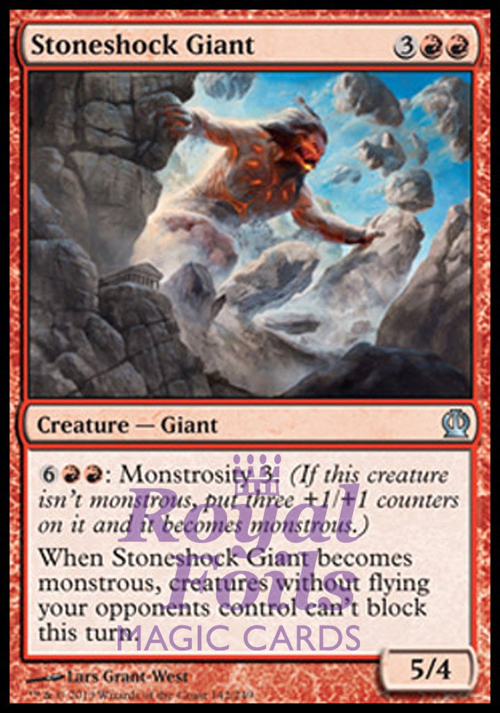 **4x FOIL Stoneshock Giant** THS MTG Theros Uncommon MINT red
