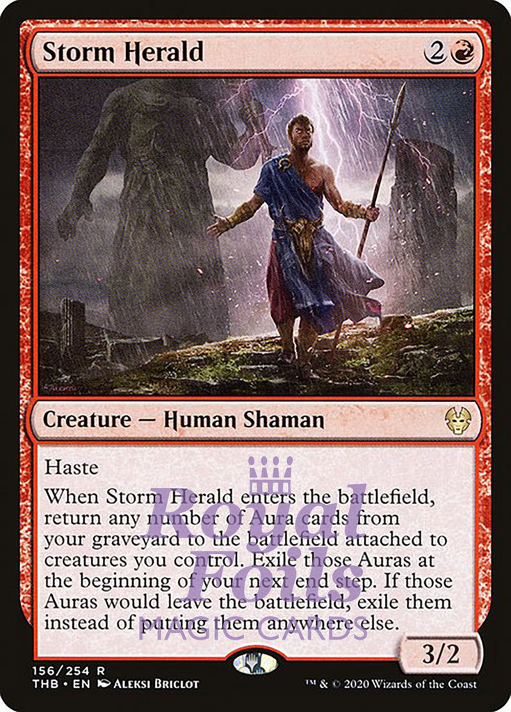 **2x FOIL Storm Herald** THB MTG Theros Beyond Death Rare MINT red