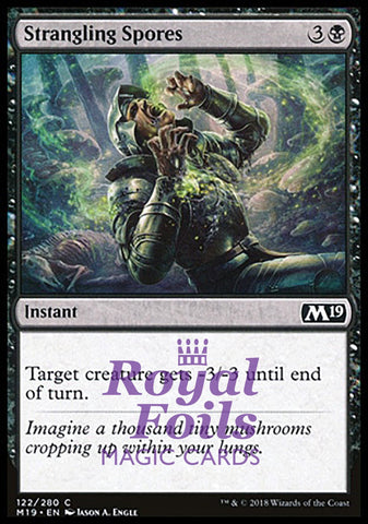Strangling Spores 4x FOIL M19 MTG Core Set 2019 Common MINT black