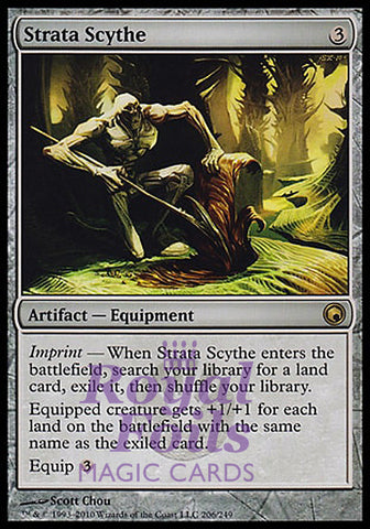 **1x FOIL Strata Scythe** SOM MTG Scars of Mirrodin Rare MINT artifact