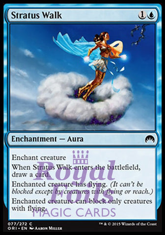 **4x FOIL Stratus Walk** BNG MTG Born of the Gods Common MINT blue