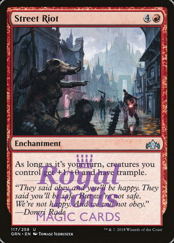 Street Riot 2x FOIL GRN MTG Guilds of Ravnica Uncommon MINT red