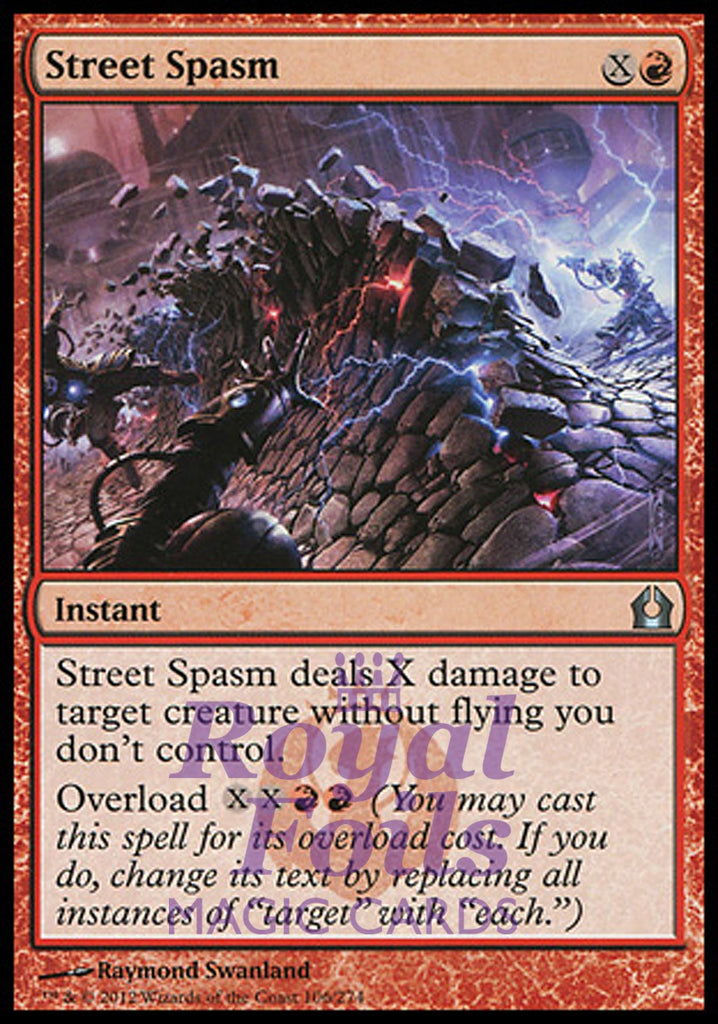 Street Spasm 4x FOIL RTR MTG Return to Ravnica Uncommon MINT red