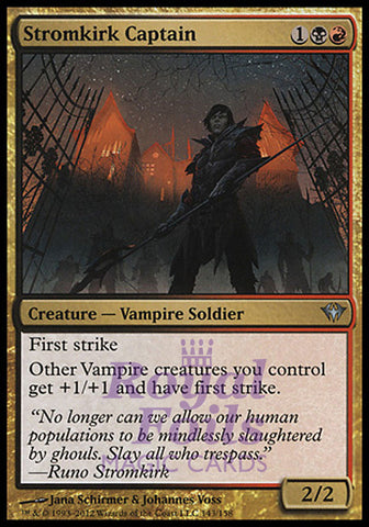 Stromkirk Captain 1x FOIL DKA MTG Dark Ascension Uncommon NM black red