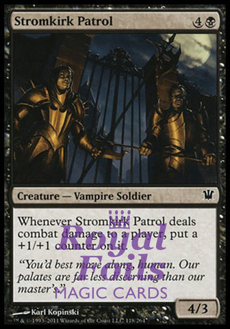 Stromkirk Patrol 4x FOIL ISD MTG Innistrad Common MINT black