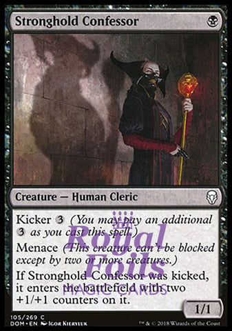 Stronghold Confessor 4x FOIL DOM MTG Dominaria Common MINT black