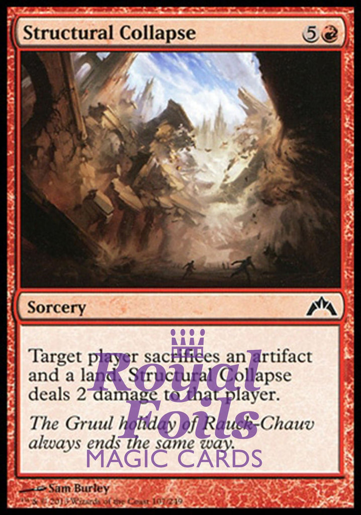 Structural Collapse 4x FOIL GTC MTG Gatecrash Common MINT red