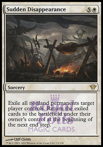 Sudden Disappearance 2x FOIL DKA MTG Dark Ascension Rare MINT white