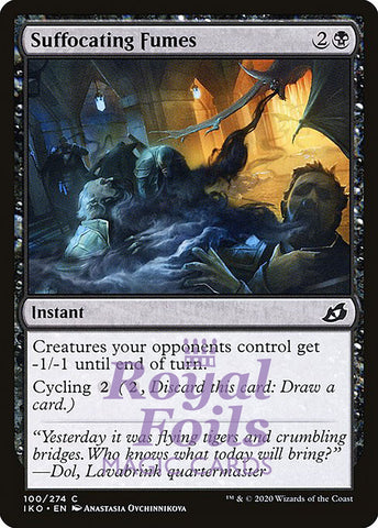 **4x FOIL Suffocating Fumes** IKO MTG Ikoria Common MINT black