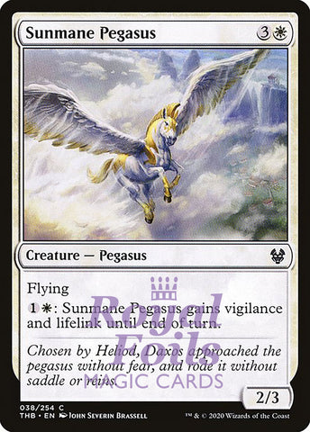 Sunmane Pegasus 4x FOIL THB MTG Theros Beyond Death Common MINT white