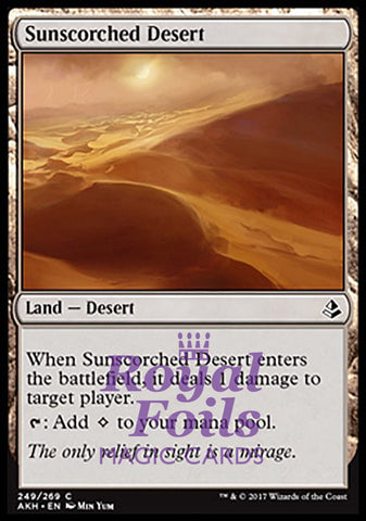 Sunscorched Desert 1x FOIL AKH MTG Amonkhet Common MINT land