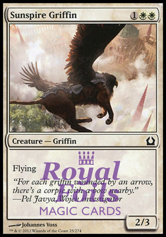 **4x FOIL Sunspire Griffin** RTR MTG Return to Ravnica Common MINT white