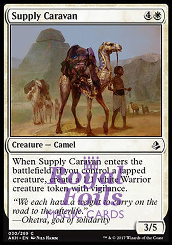 **4x FOIL Supply Caravan** AKH MTG Amonkhet Common MINT white