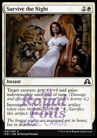 Survive the Night 4x FOIL SOI MTG Shadows Over Innistrad Common MINT white