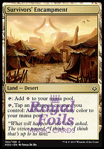 Survivors' Encampment 1x FOIL HOU MTG Hour of Devastation Common MINT land