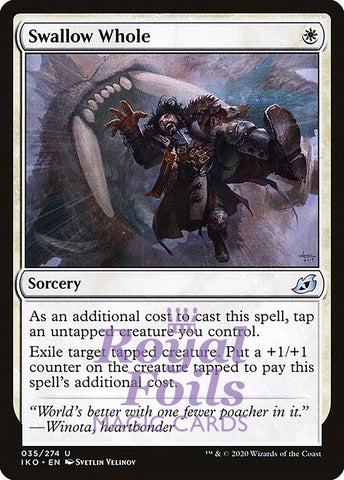 Swallow Whole 4x FOIL IKO MTG Ikoria Uncommon MINT white