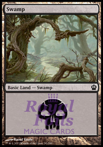Swamp #241 2x FOIL THS MTG Theros Basic Land MINT black