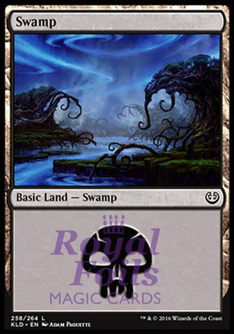 Swamp #258 2x FOIL KLD MTG Kaladesh Basic Land MINT black