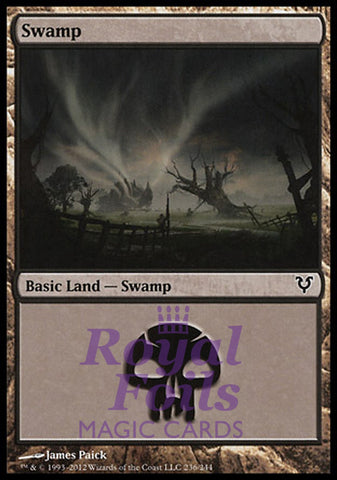 Swamp #236 2x FOIL AVR MTG Avacyn Restored Basic Land MINT black