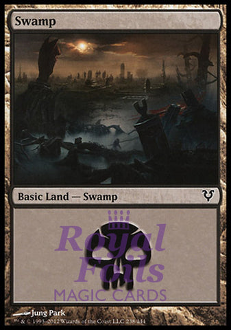 Swamp #238 1x FOIL AVR MTG Avacyn Restored Basic Land NM black