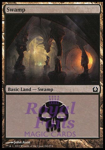 Swamp #260 4x FOIL RTR MTG Return to Ravnica Basic Land MINT black