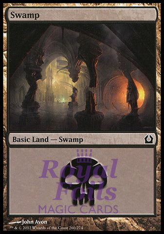 **4x FOIL Swamp #260** RTR MTG Return to Ravnica Basic Land MINT black