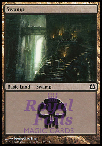 Swamp #261 4x FOIL RTR MTG Return to Ravnica Basic Land MINT black