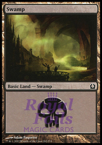Swamp #262 4x FOIL RTR MTG Return to Ravnica Basic Land MINT black