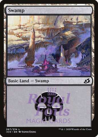 **4x FOIL Swamp #267** IKO MTG Ikoria Common MINT black basic land