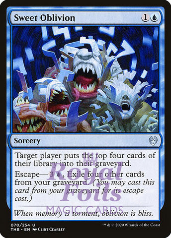 Sweet Oblivion 4x FOIL THB MTG Theros Beyond Death Uncommon MINT blue