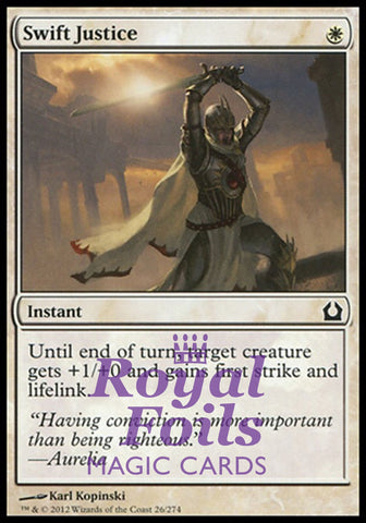 Swift Justice 4x FOIL RTR MTG Return to Ravnica Common MINT white