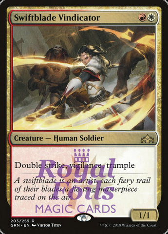 **1x FOIL Swiftblade Vindicator** GRN MTG Guilds of Ravnica Rare MINT red white