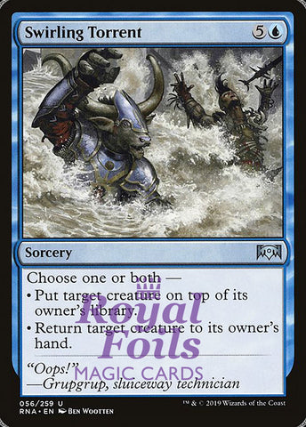 Swirling Torrent 4x FOIL RNA MTG Ravnica Allegiance Uncommon MINT blue