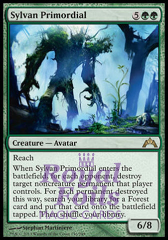 **1x FOIL Sylvan Primordial** GTC MTG Gatecrash Rare MINT green