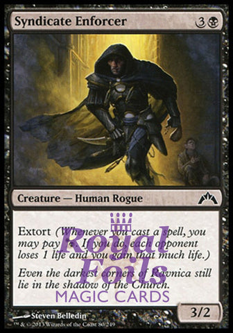 Syndicate Enforcer 4x FOIL GTC MTG Gatecrash Common MINT black