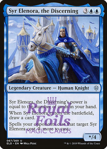 Syr Elenora, the Discerning 4x FOIL ELD MTG Throne of Eldraine Uncommon MINT blue