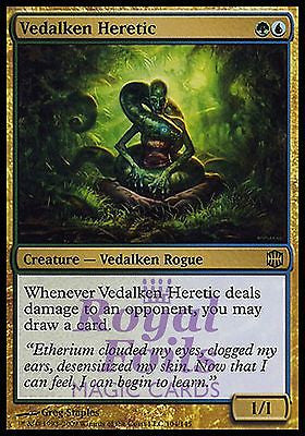 **1x FOIL Vedalken Heretic** ARB MTG Alara Reborn Rare MINT green blue