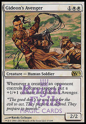 Gideon's Avenger 1x FOIL MTG M12 Magic 2012 Core Set Rare MINT white